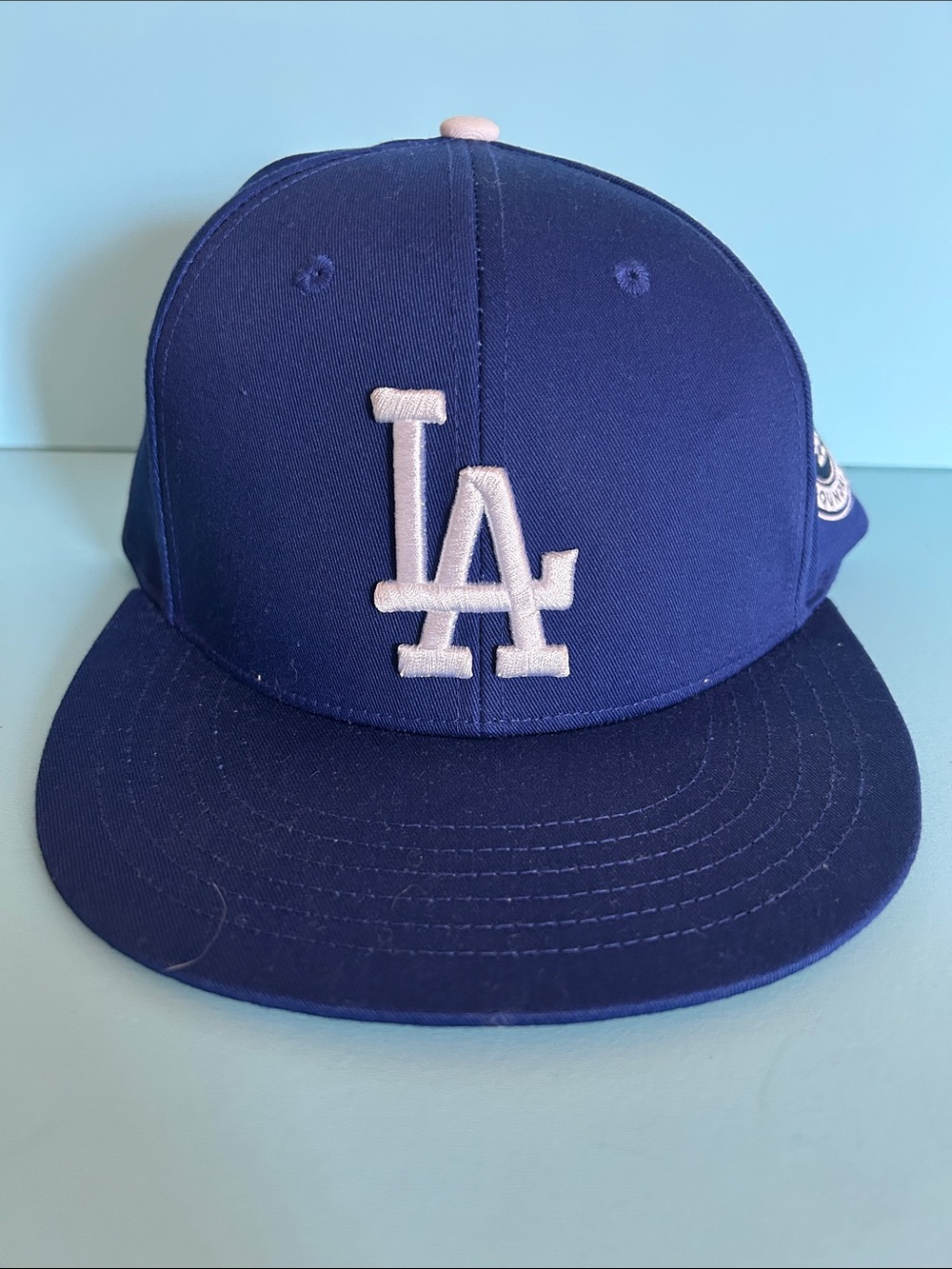 MLB Los Angeles Dodgers Navy Blue Cap with White LA Logo Snap Back